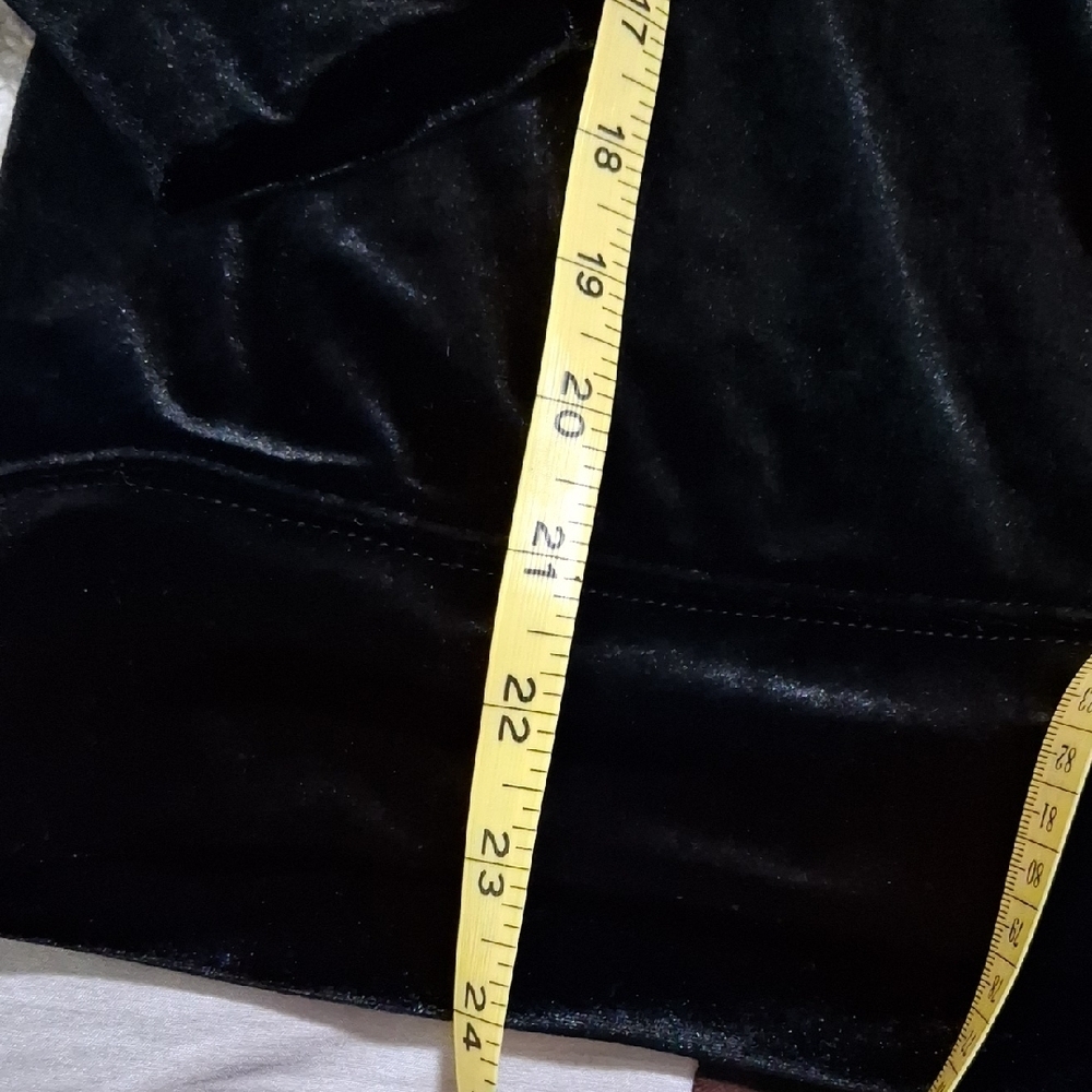 Material Girl Black Velvet Bomber Jacket - Picture 5 of 6